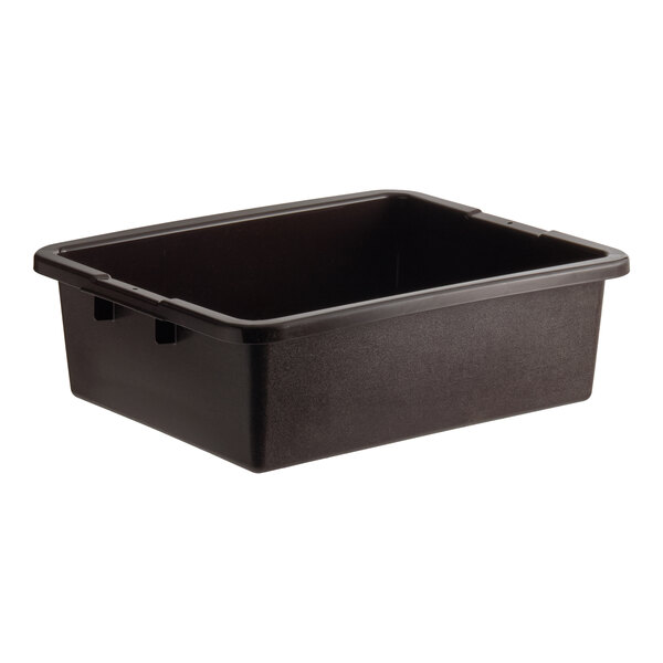 Rubbermaid® 21 1/2" x 17" x 7" Brown Polyethylene Utility Bin FG335192BRN