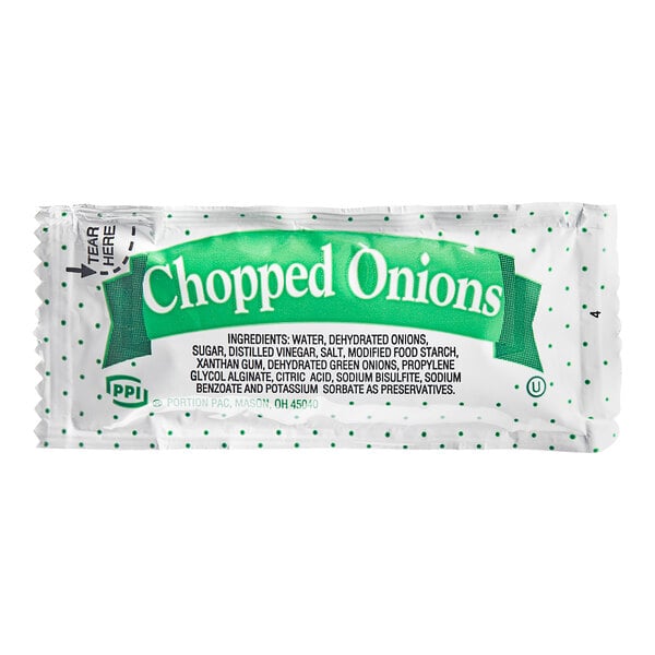 Chopped Onion Packet 9 Gram (0.32 oz.) - 200/Case