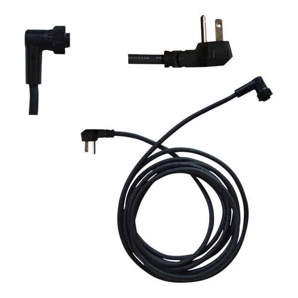 A black Vito Fryfilter power cord with plugs.
