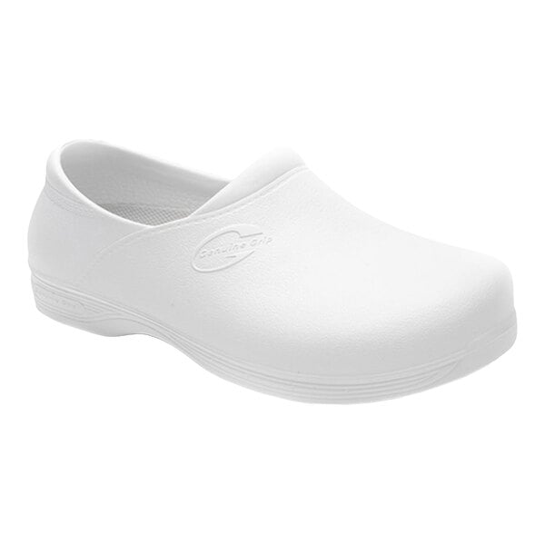 Genuine Grip® 3805 Men's Size 8 Wide Width White Waterproof Non-Slip Injection Clog