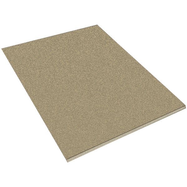 A piece of particle board for Hallowell Double Rivet Shelving.
