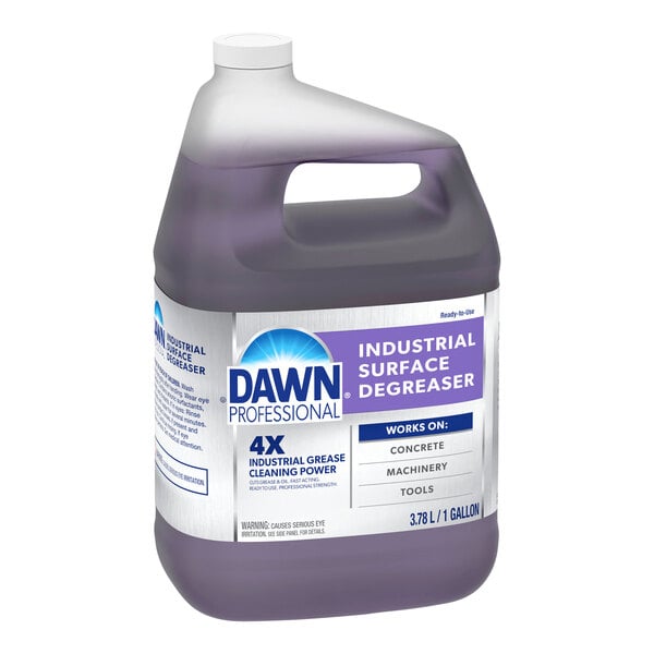 A white plastic jug of Dawn Professional Industrial Surface Degreaser.