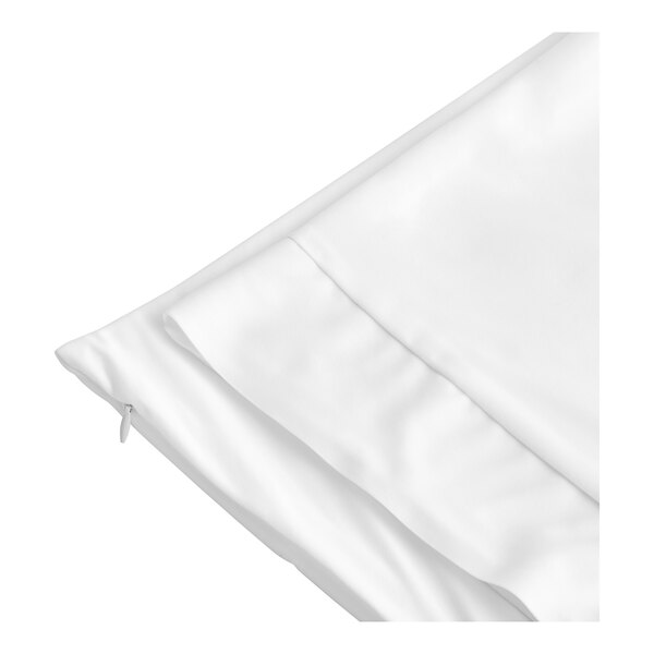A white CleanRest PRO Max pillow protector with a zipper.