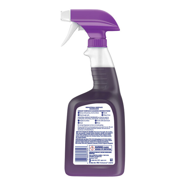 A purple spray bottle of Dawn Professional Industrial Surface Degreaser with a white label.