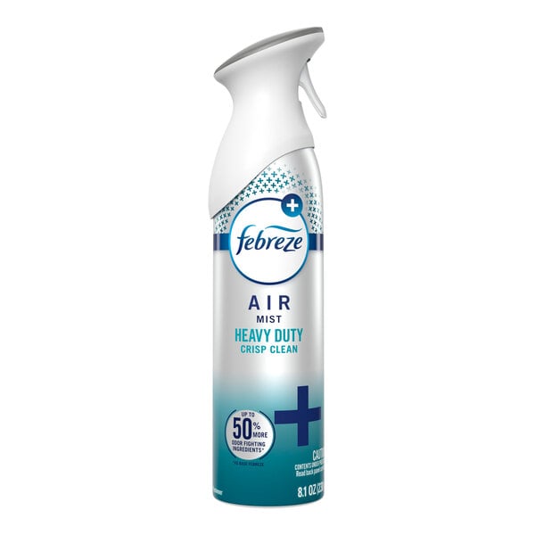Febreze Air 99241 Heavy-Duty Crisp Clean Scented Air Freshener 8.1 oz. - 6/Case
