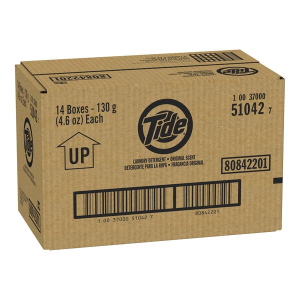 A Tide Professional powder laundry detergent box with a barcode.