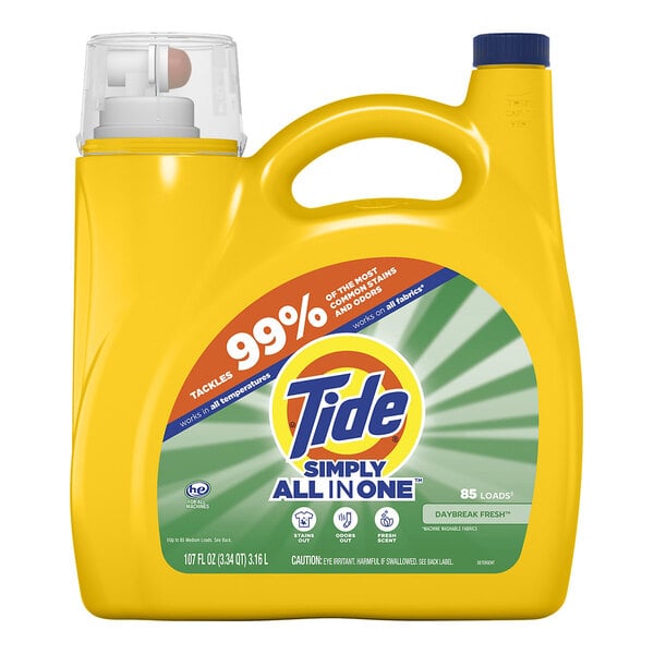Tide 10030772268374 107 fl. oz. Simply Clean & Fresh Daybreak Fresh Liquid Laundry Detergent - 4/Case