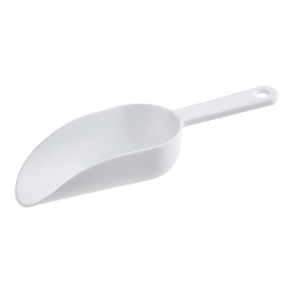Choice 6 oz. White Plastic Round Bottom Scoop
