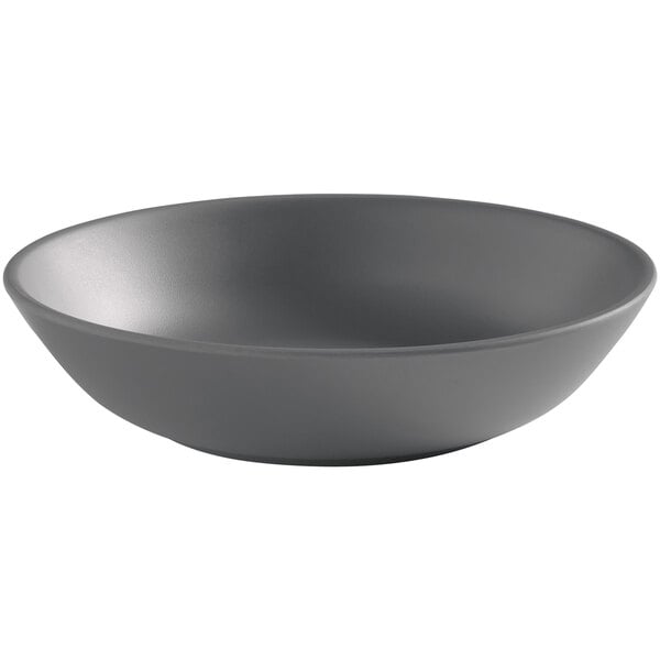 An American Metalcraft gray matte melamine bowl.