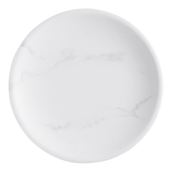 American Metalcraft Mix & Matte 6" Marble Matte Melamine Coupe Plate