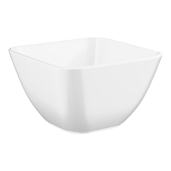 Choice White Square Plastic Mini Bowl 2.5 oz.