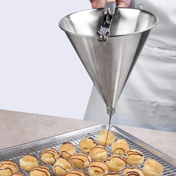 7 1/2" Stainless Steel Confectionery Dispenser Funnel
