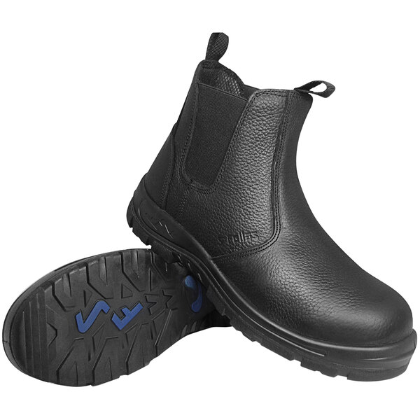 Genuine Grip® 6045 Hercules Men's Size 14 Medium Width Black Waterproof Soft Toe Non-Slip Full-Grain Leather Boot