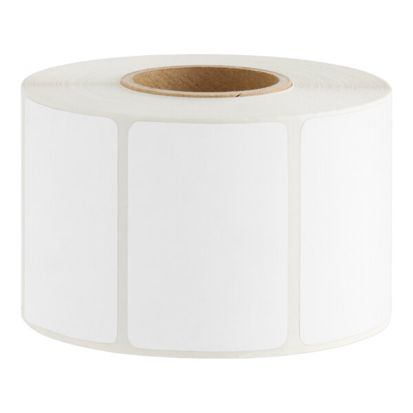 A roll of white blank labels designed for use with 334PCSP scales.