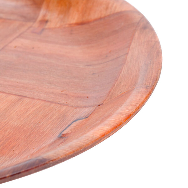 8" Woven Wood Plate 12/Pack