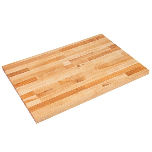 A John Boos maple butcherblock table top.