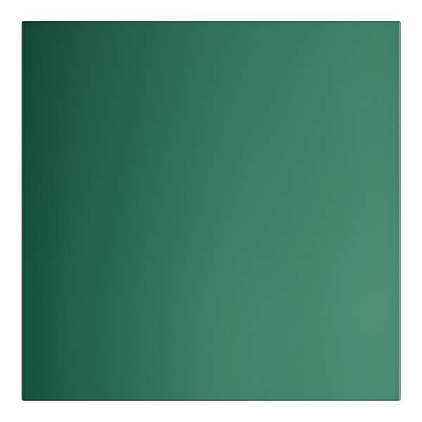 A green square Lancaster Table & Seating outdoor table with a black border.