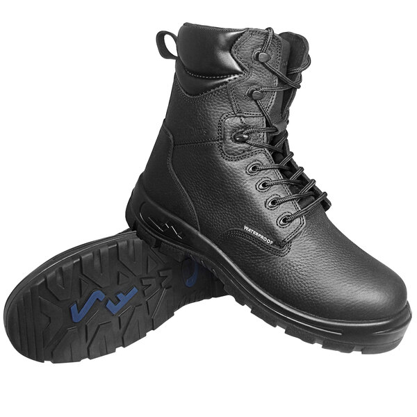 Genuine Grip® 6080 Poseidon Men's Size 14 Medium Width Black Waterproof Composite Toe Non-Slip Full Grain Leather Boot