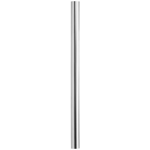 A stainless steel Regency leg kit for work tables.