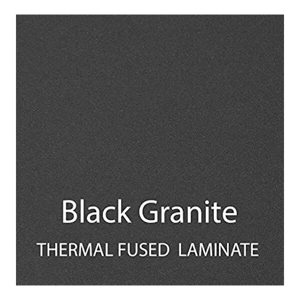 Correll 30" x 42" Rectangular Black Granite Finish Thermal-Fused Laminate Bar & Cafe Table Top