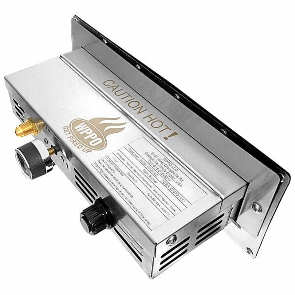 The WPOO gas burner for WKE-04 ovens with a black and gold metal cover.