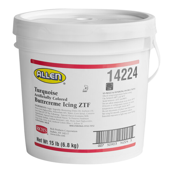 Rich's Allen Turquoise Buttrcreme Icing - 15 lb. Pail