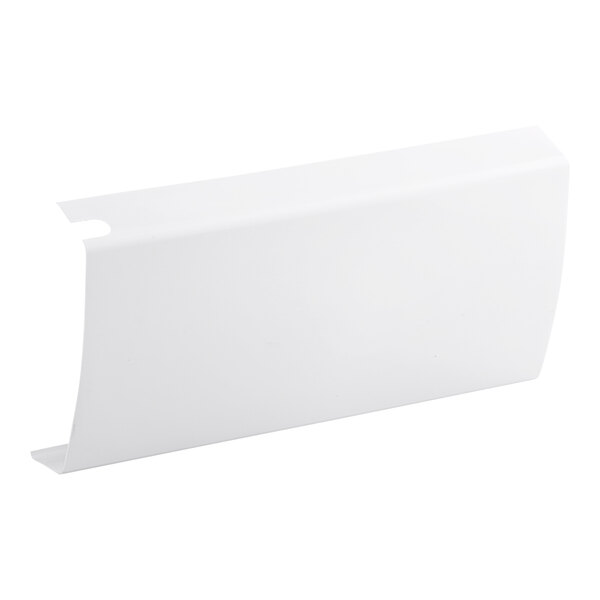 A white rectangular sign panel with a hole.