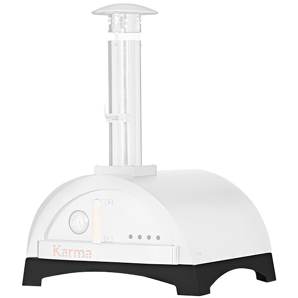 A black steel base for a WPPO Karma 25 pizza oven.
