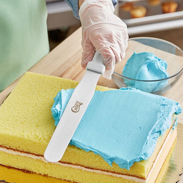 Choice 8 Blade Straight Baking / Icing Spatula with Plastic Handle