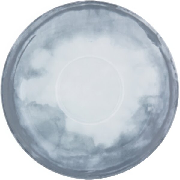 A white Bauscher porcelain saucer with a circular pattern on the rim.