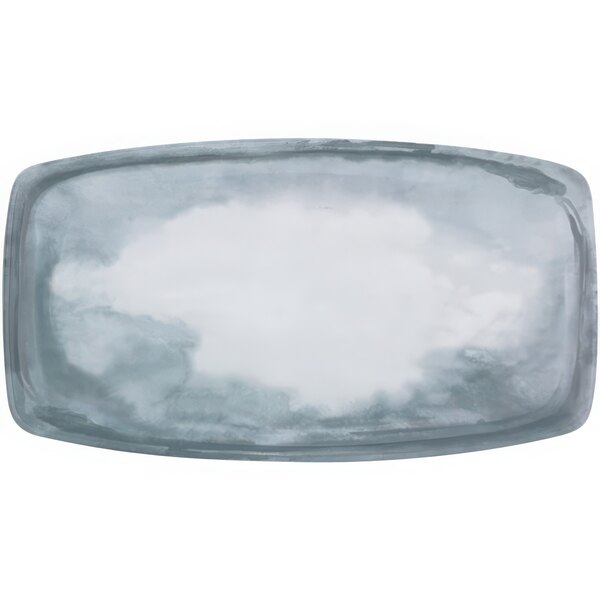 A white rectangular porcelain platter.