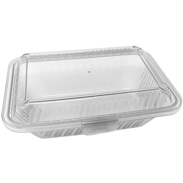 GET Eco-Takeouts Clear Customizable Reusable Takeout Container 8 x 5 1/2  x 2 3/4 - 12/Case