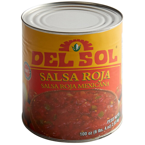 Del Sol Red Mexican Salsa 10 Can