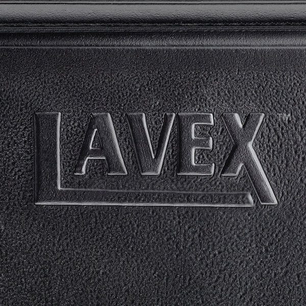The Lavex logo on a black background.