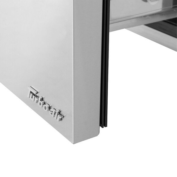 A Turbo Air stainless steel worktop freezer with two drawers.