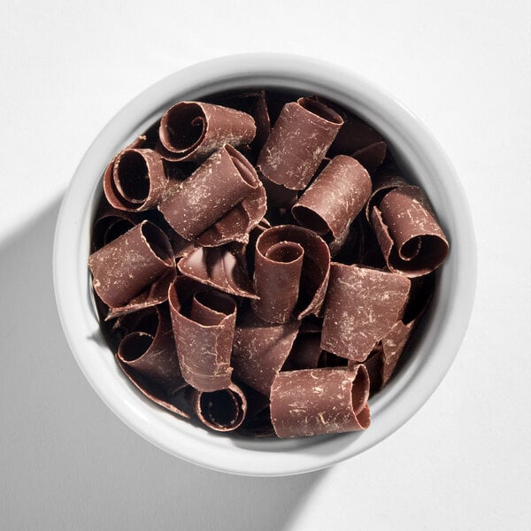 Callebaut Dark Chocolate Curled Shavings 5 lb.