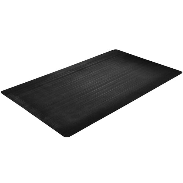 A black rectangular Notrax anti-fatigue mat with a rubber bottom.