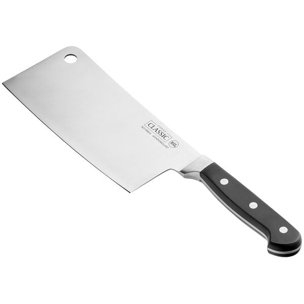 Choice 8 Stainless Steel Cleaver with Black Handle