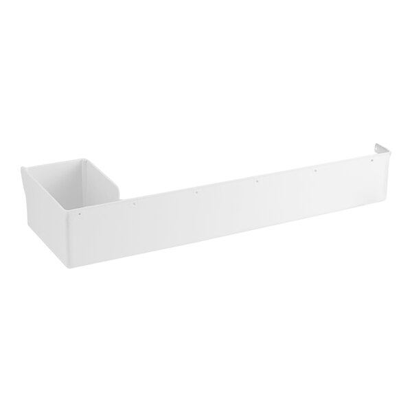 A white rectangular sink for Avantco MC and KMC series ice machines.