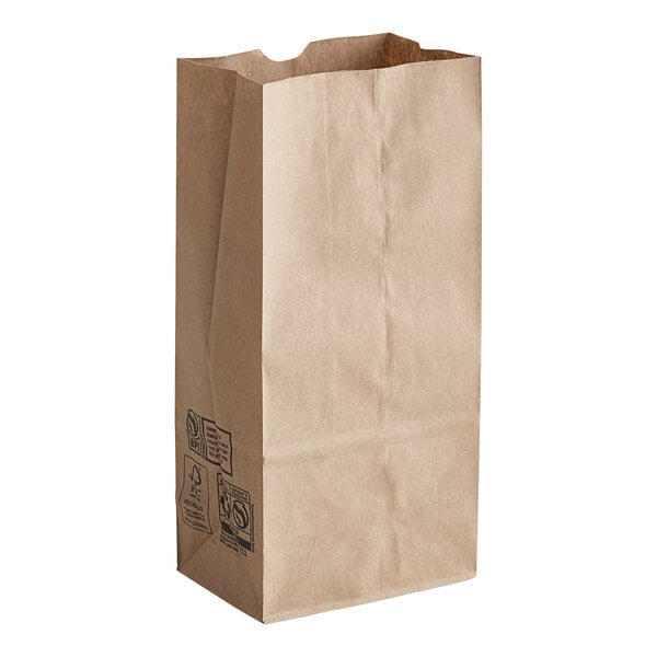 A bundle of Duro brown paper bags.