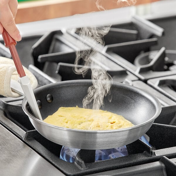 Vigor 16 Stainless Steel Non-Stick Fry Pan with Aluminum-Clad Bottom,  Excalibur Coating, and Helper Handle 