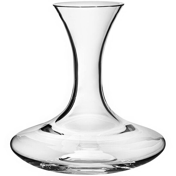 A Franmara Pomerol crystal decanter with a curved neck.