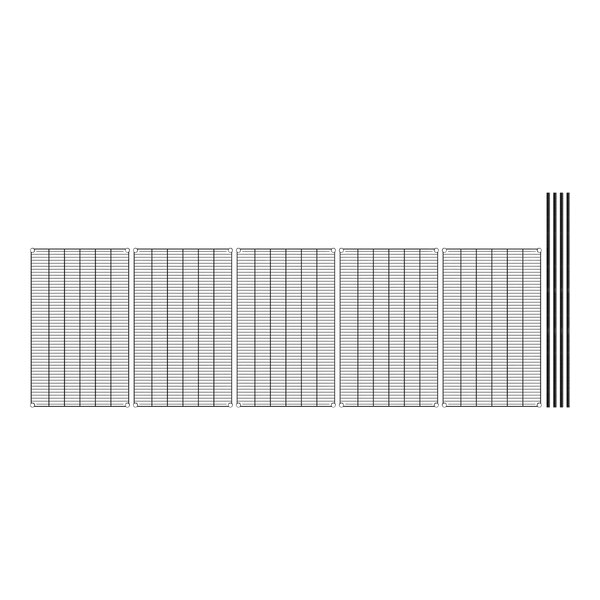 A white grid with black lines.