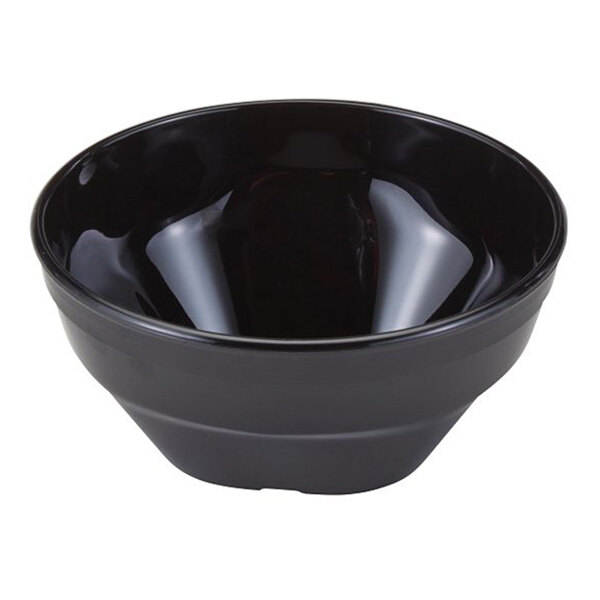 Cambro 150CW110 Camwear® 16.7 oz. Black Polycarbonate Bowl - 48/Case