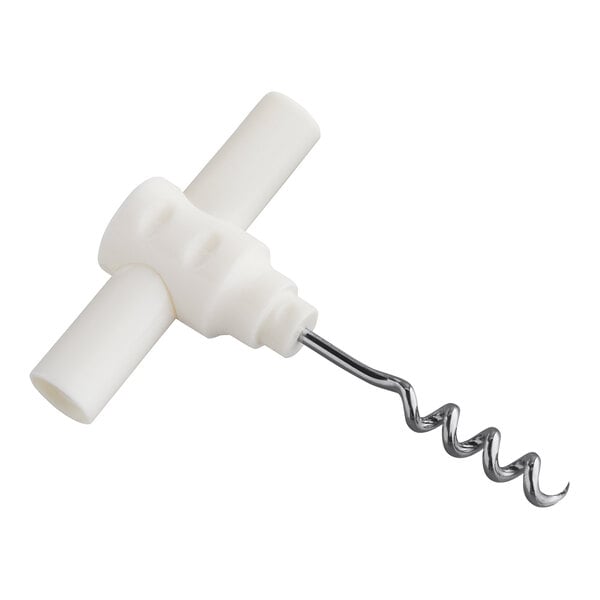 Choice White Plastic Pocket Corkscrew