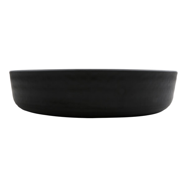 A black GET Roca melamine bowl.