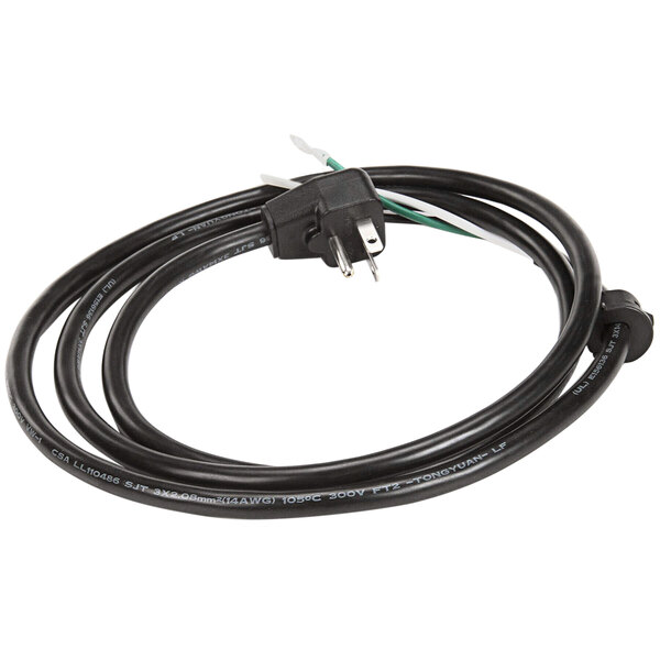 A black Amana power cord with a NEMA 5-20P plug and strain relief.