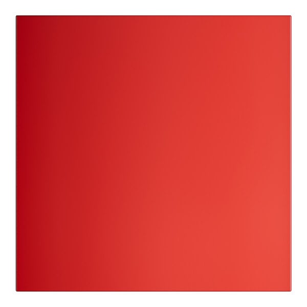 A red square with a white border.