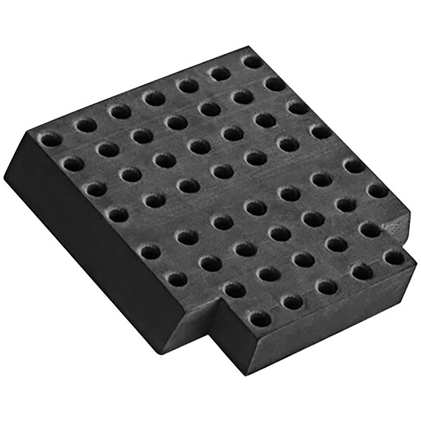 A black square Rubbermaid Mop Wringer Insert with holes in it.