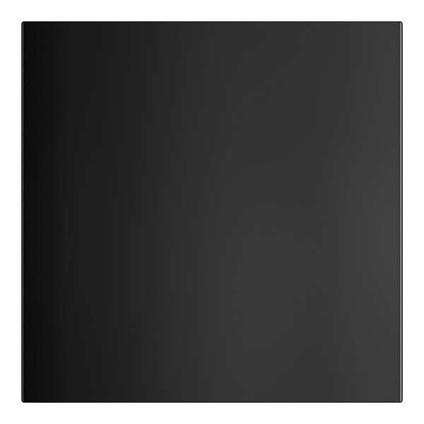 A black rectangular Lancaster Table & Seating bar height table with a white border.